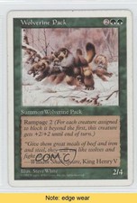 1997 Magic: The Gathering - Core Set: 5th Edition Wolverine Pack READ 0a1