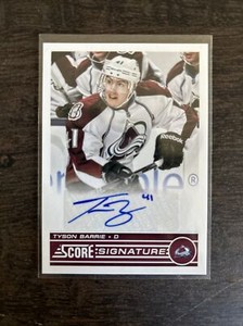 Tyson Barrie 2013-14 Score Signatures #SS-TB Auto Colorado Avalanche