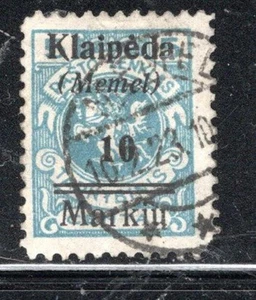GERMANY FRENCH COLONIES  MEMEL  STAMP KLAIPEDA  OVERPRINT USED LOT 980CE - Picture 1 of 1