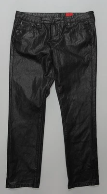 Pantalones de mezclilla para mujer V Cristina negros brillantes talla 10 Foto 1 de 3