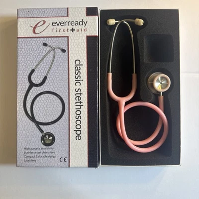 Estetoscopio clásico Ever Ready de acero inoxidable - rosa Foto 1 de 4