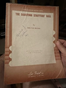 B 1919 9x12 Ragtime Sheet Music DARKTOWN STRUTTERS BALL Shelton Brooks - Picture 1 of 1