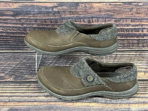 Merrell Bracken Women’s Shoes Size 7 Brown Leather Slip-On Comfort Walking Cas - Picture 1 of 10