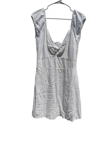 Abercrombie & Fitch Womens White Mini Dress Small Cotton Blend Sleeveless - Picture 1 of 5
