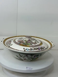 Washington Indian Tree Terrine Servierschale mit Deckel Vintage 23 x 7 cm - Bild 1 von 14