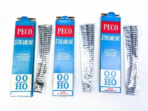 Peco HO/OO Track SL-87X Curved Left-hand points x3 Boxed insulfrog L11 - Picture 1 of 2