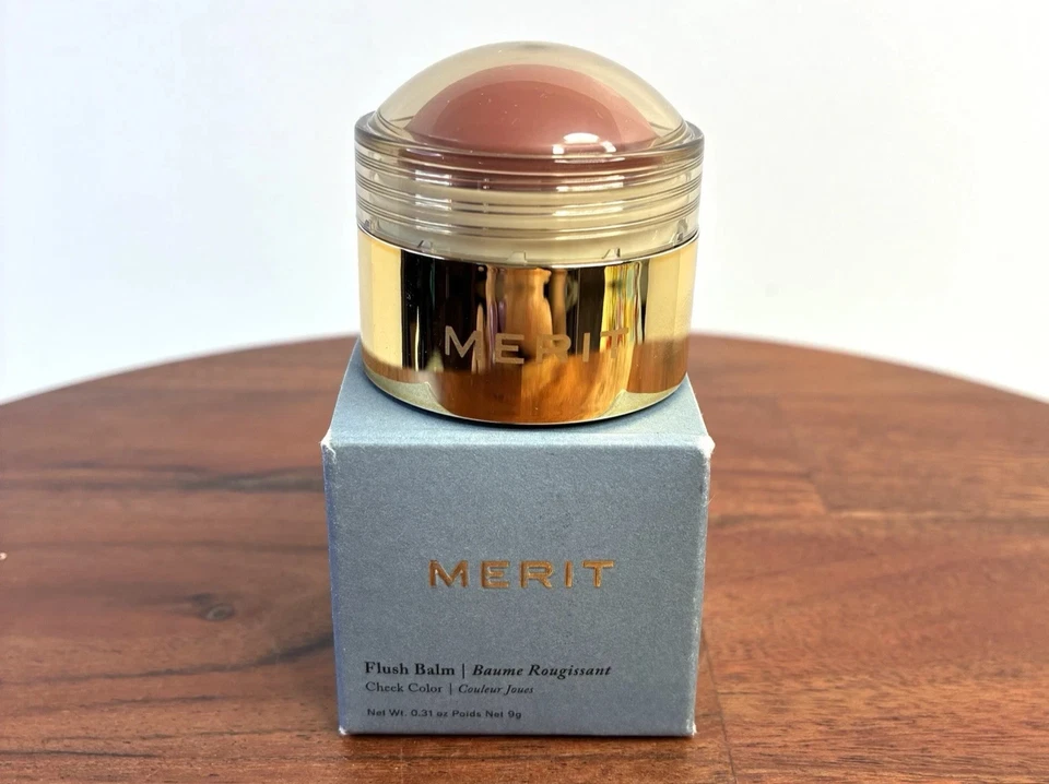 MERIT Flush Balm Cream Blush Cheek Color Beverly Hills Soft Peach 0.31oz/9g