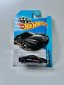 2014 Hot Wheels HW City Ferrari 458 Italia Black 35/250 New 2014 - Picture 1 of 5