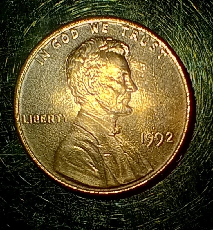 1992 D Penny Without Mint Mark - Image 1 of 4