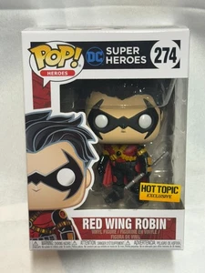 Funko Pop DC Action Figure Super Heroes Red Wing Robin Hot Topic Vinyl 274 NEW - Picture 1 of 4