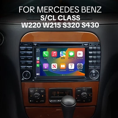 Android 13 For Mercedes-Benz S-Class W220 Carplay Stereo Radio GPS Navi Headunit - Image 1 of 4