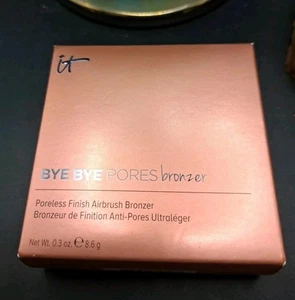 it Cosmetics Bye Bye PORES Bronzer (Beach) Poreless Finish Airbrush Bronzer NIB - Picture 1 of 3