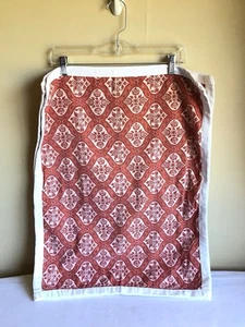 Tommy Bahama Home Coral Block Print Paisley Cotton Standard Pillow Shams - Picture 1 of 6