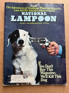 National Lampoon January 1973 Buy This Magazine We'll Kill this Dog Vintage Jan - Picture 1 of 2