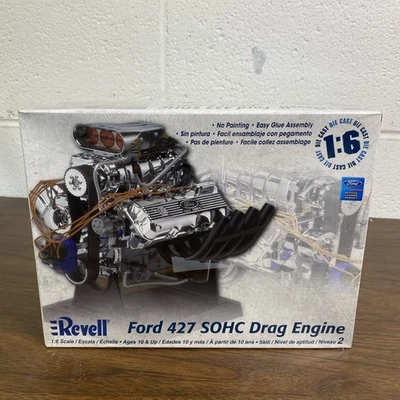 VTG Revell 1:6 Scale Ford 427 SOHC Drag Engine Model kit 85-1434 NEW SEALED - Image 1 of 4