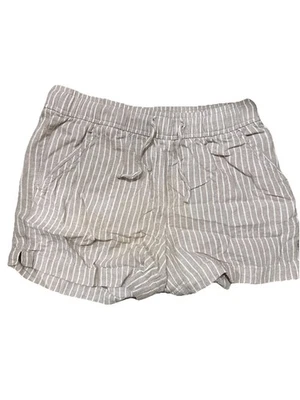 Pantalones Cortos Antiguos Azul Marino Niñas Talla Grande 10-12 Beige Funcionales Cordón Rayas Foto 1 de 3
