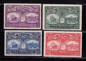 1930 Boston Philatelic Exhibition Stamp Set MNH - Bild 1 von 2