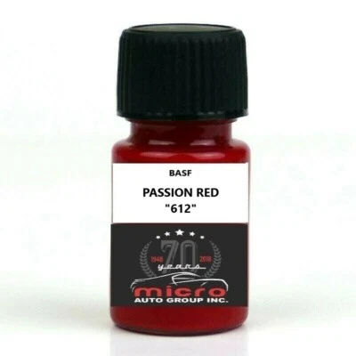 Kit de pintura de retoque con cepillo 2 OZ para Volvo Passion Red 612 ENVÍO HOY Foto 1 de 2
