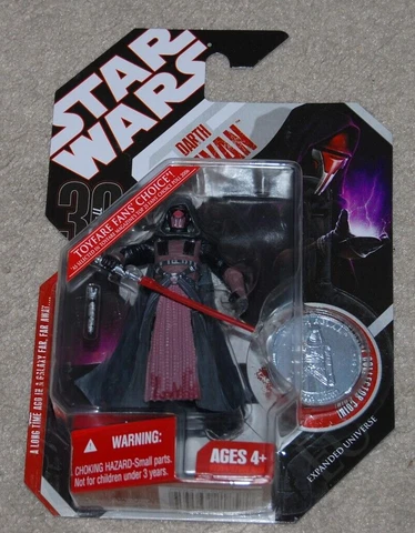Hasbro Star Wars 30th Anniversary Darth Revan 3.75" Figure & Coin Sealed RARE HT Cover