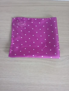 Eton Shirts Silk Polkadot Pocket Square - Picture 1 of 6