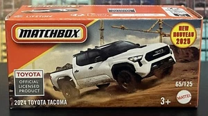 NEW MATCHBOX 2025 POWER GRAB - 2024 TOYOTA TACOMA #65/125 - WHITE - SEALED BOX - Picture 1 of 2
