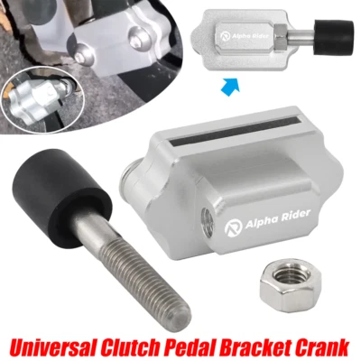 Pedal de embrague de aluminio ajustable universal para carreras placa de parada de pétalos soporte manivela Foto 1 de 4