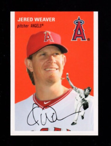 2012 Topps Archives JERED WEAVER Baseball Card 3 Los Angeles Angels