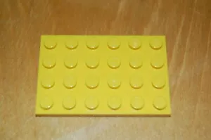 LEGO 4 x 6 (4x6) Placa Amarilla (Lote de 20) - Totalmente Nuevo y Sin Usar - Imagen 1 de 2