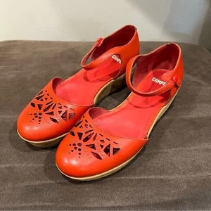 Camper Women's Laika Cut Out Wedges Size 7.5 - Picture 1 of 11