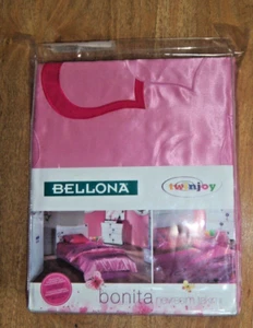 Edredón Bellona Twinjoy individual 3 piezas rosa satinado, sábana y funda de almohada nuevo en paquete - Imagen 1 de 9