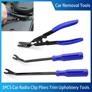 Trim Clip Removal Pliers Car Tool Door Panel Fascia Dash Upholstery Remover Set - Picture 1 of 7