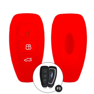 Schutzhülle Cover für Ford Schlüssel Fiesta Mondeo Focus Ka Smax Kuga, rot - Bild 1 von 4