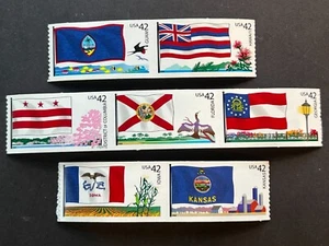 FLAGS OF OUR NATION - 2008 - Set of 10 42¢ Single Stamps - MNH - Scott#4283-4292 - Picture 1 of 1