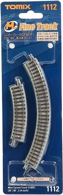 Tomix 1112 Mini Curve Rail C140 (F) (30 ° 60 ° 2 Pieces Each) N Scale - Image 1 of 2