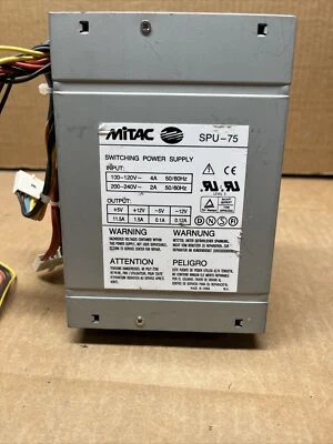 MITAC SPU-75 75W Switching Power Supply- COMPAQ 304231-001 1 Year Warranty - Image 1 of 4