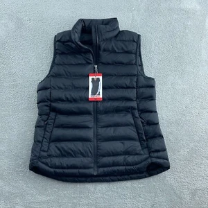 32 Degrees Heat Womens Black Puffer Vest Medium Lightweight Nylon NWT 4365 - Picture 1 of 8