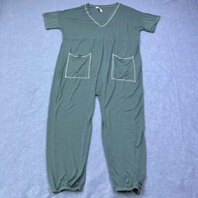 Mono mameluco Three Bird Nest para mujer pequeño verde salvia manga corta acogedor Foto 1 de 4