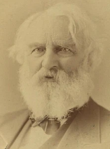 HENRY WADSWORTH LONGFELLOW. PORTRAIT, CABINET CARD. - Picture 1 of 2