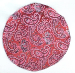 Lord R Colton Masterworks Pocket Round Ravello Pink Paisley Silk $75 Retail New - Picture 1 of 2