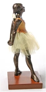 Degas Little Dancer of Fourteen Years Ballerina Ballet Fabric Tutu Statue 6.5H - Picture 1 of 5