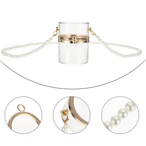 Bolso de hombro mini lápiz labial acrílico para fiesta bolsa de moda 1 pieza (transparente) - Imagen 1 de 12