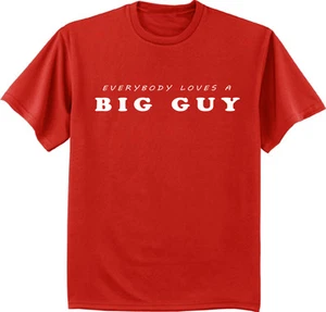 Men's big and tall t-shirt funny saying big guy mens tall tee shirts - Picture 1 of 1