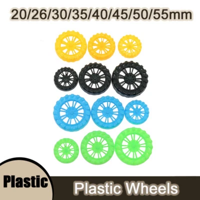 Spielzeug Räder 1.97mm Kunststoff-Räder Auto Model DIY 20/26/30/35/40/45/50/55mm - Bild 1 von 4
