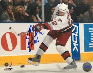 Foto firmada de Eric Staal Carolina de los huracanes 8x10 - Imagen 1 de 3