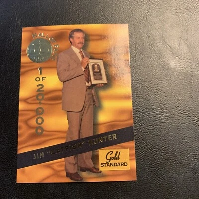 #HOF15 Jim catish Hunter 1994 Signature Rookies Gold Standard Hall Of Fame b35a - Image 1 of 2