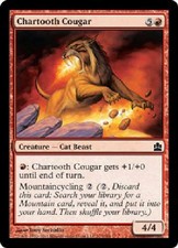 CHARTOOTH COUGAR X4 4 4X Commander MTG Magic the Gathering Cards DJMagic