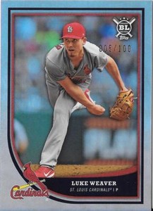 Luke Weaver 2018 Topps Big League RAINBOW FOIL /100 Cardinals #177