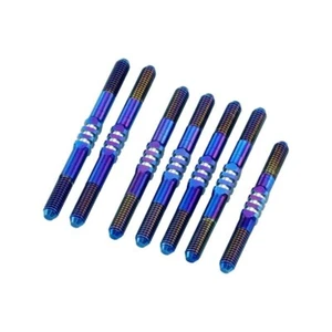Juego de hebillas de titanio aleta JConcepts RC10 B74.2 (azul quemado) (7) - JCO2802-1 - Imagen 1 de 1