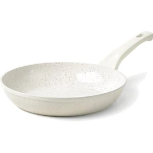 Induktionsgeeignete 20 cm Bratpfanne aus Aluminium mit ergonomischem Holzgriff - Bild 1 von 2