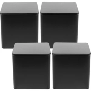 4 Pcs Orange Tea Coffee Sugar Canisters Boxes for Gift Giving Small Office - Picture 1 of 12